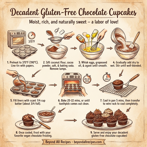 Decadent Gluten-Free Chocolate Cupcakes instructions