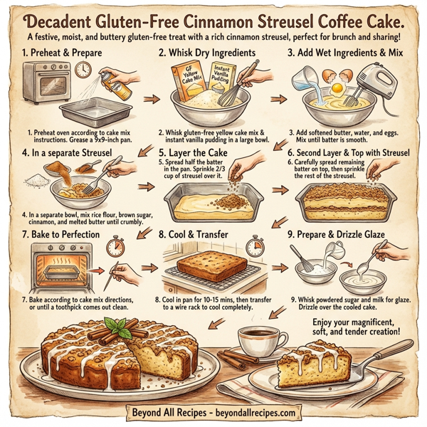 Decadent Gluten-Free Cinnamon Streusel Coffee Cake instructions