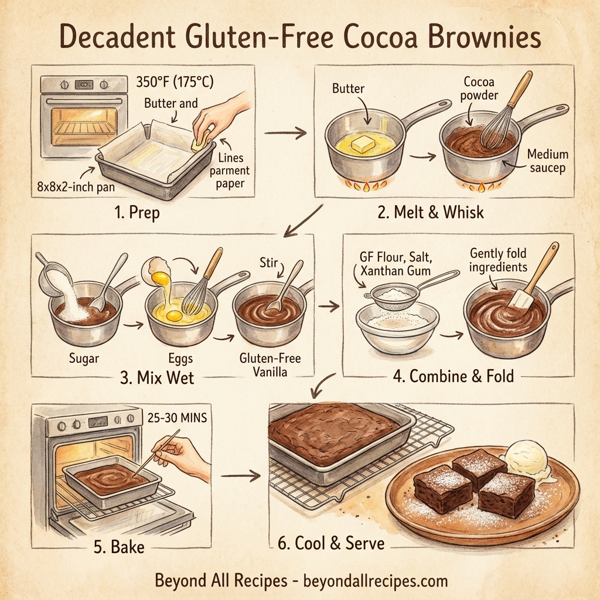 Decadent Gluten-Free Cocoa Brownies instructions