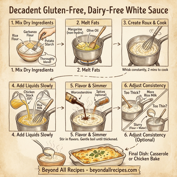 Decadent Gluten-Free, Dairy-Free White Sauce instructions
