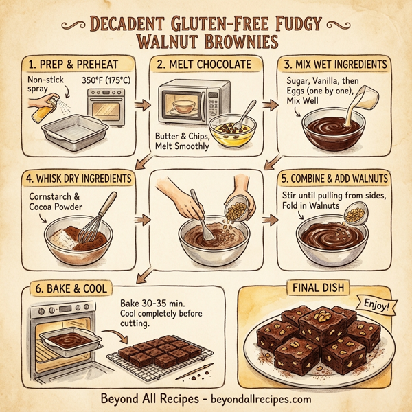 Decadent Gluten-Free Fudgy Walnut Brownies instructions