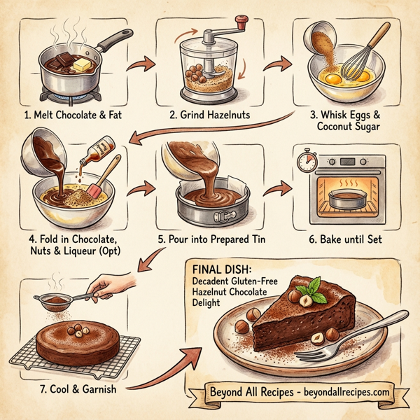 Decadent Gluten-Free Hazelnut Chocolate Delight instructions