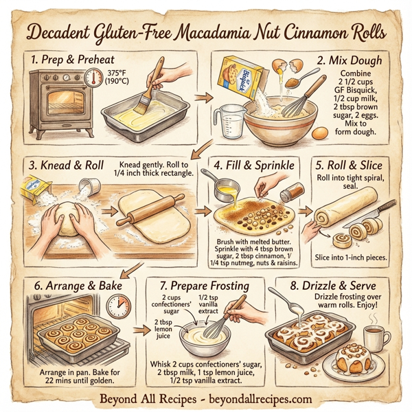 Decadent Gluten-Free Macadamia Nut Cinnamon Rolls instructions