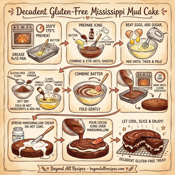 Decadent Gluten-Free Mississippi Mud Cake instructions