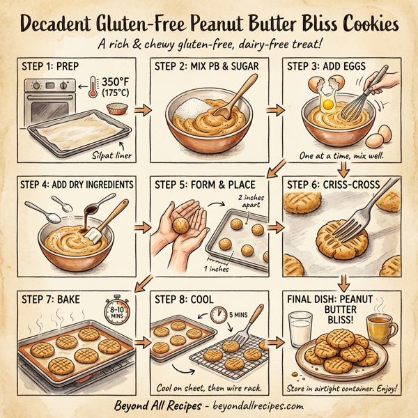 Decadent Gluten-Free Peanut Butter Bliss Cookies instructions