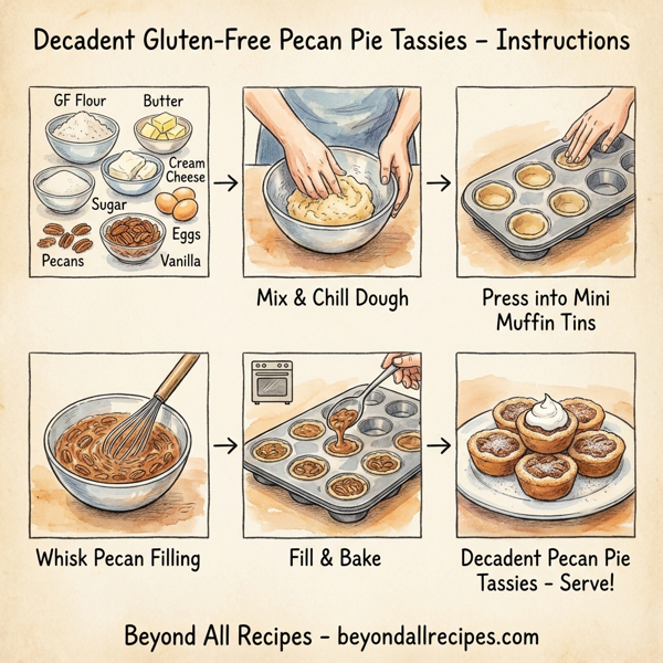 Decadent Gluten-Free Pecan Pie Tassies instructions