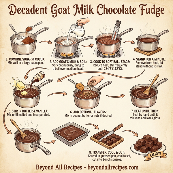 Decadent Goat Milk Chocolate Fudge instructions