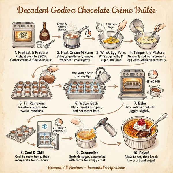 Decadent Godiva Chocolate Crème Brûlée instructions