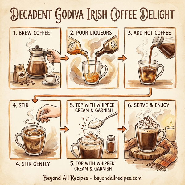 Decadent Godiva Irish Coffee Delight instructions