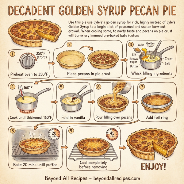 Decadent Golden Syrup Pecan Pie instructions