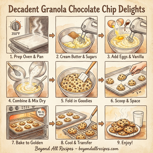 Decadent Granola Chocolate Chip Delights instructions