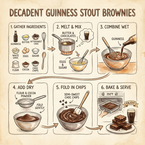 Decadent Guinness Stout Brownies instructions