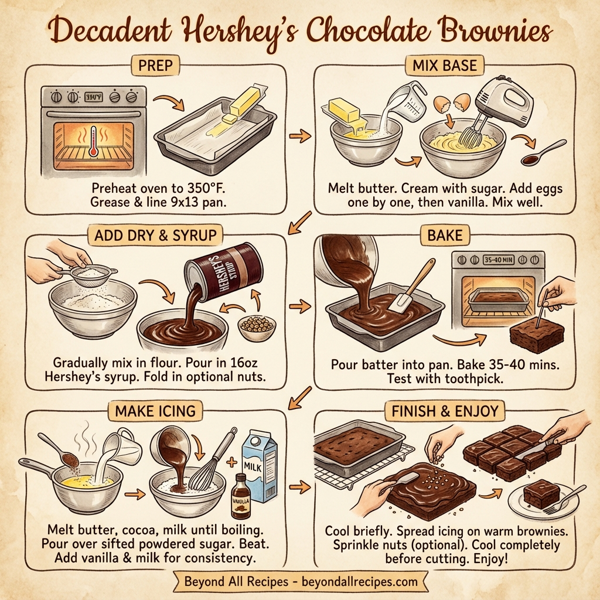Decadent Hershey's Chocolate Brownies instructions