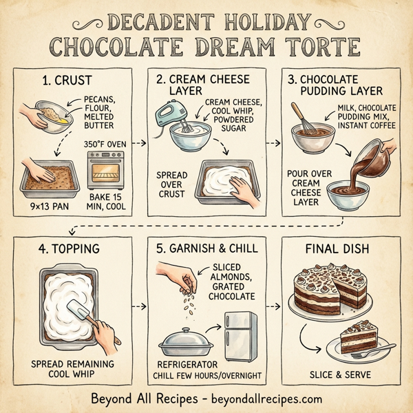 Decadent Holiday Chocolate Dream Torte instructions