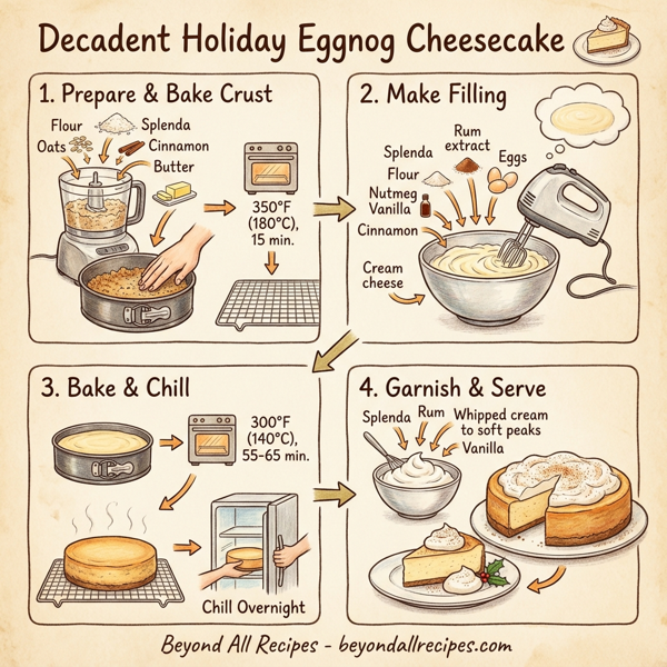 Decadent Holiday Eggnog Cheesecake instructions