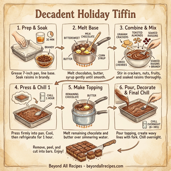 Decadent Holiday Tiffin instructions