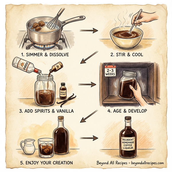 Decadent Homemade Coffee Liqueur instructions