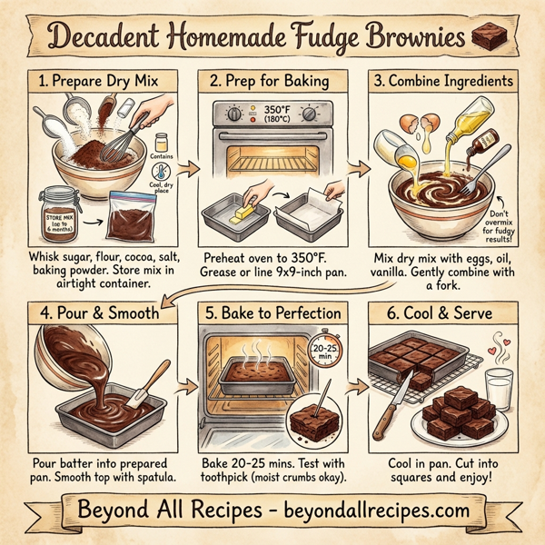 Decadent Homemade Fudge Brownies instructions