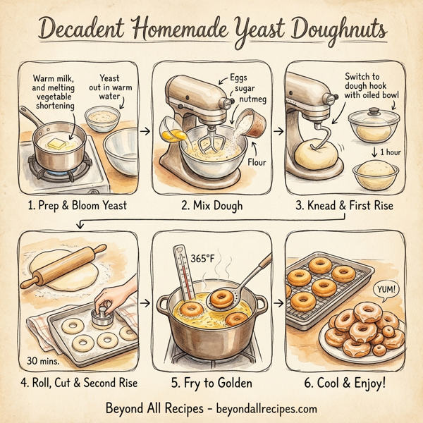 Decadent Homemade Yeast Doughnuts instructions