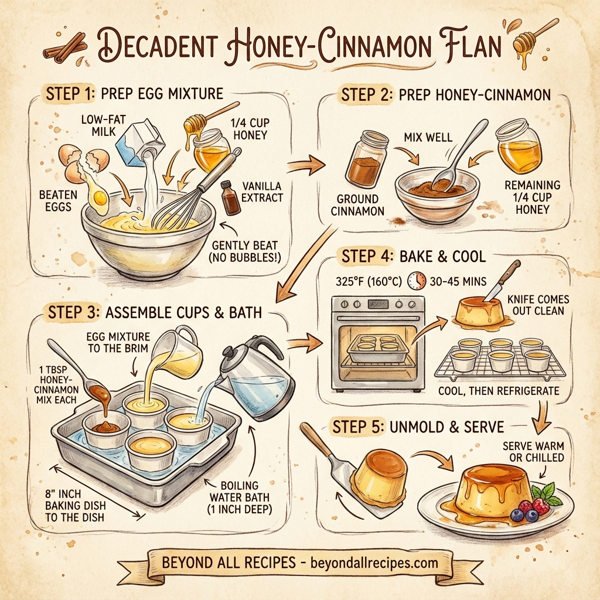 Decadent Honey-Cinnamon Flan instructions