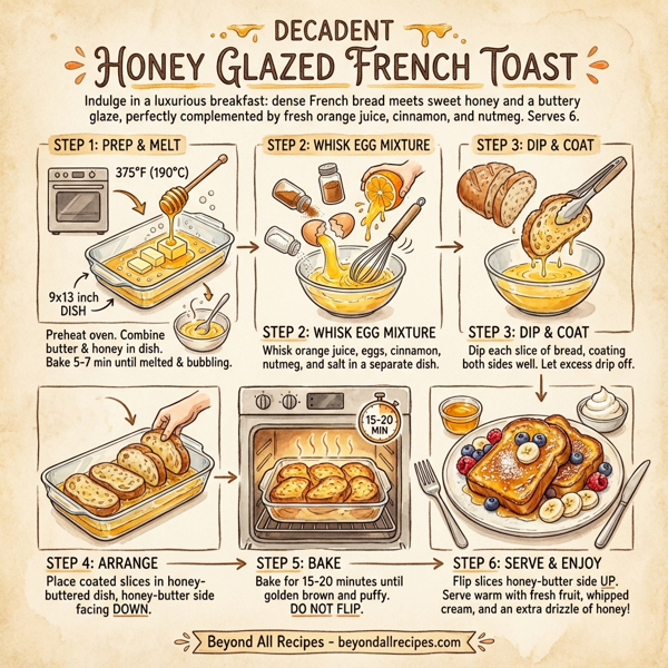 Decadent Honey Glazed French Toast instructions