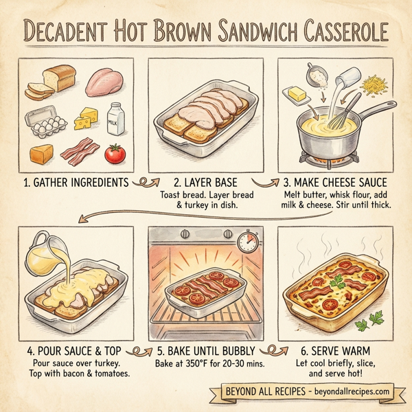 Decadent Hot Brown Sandwich Casserole instructions