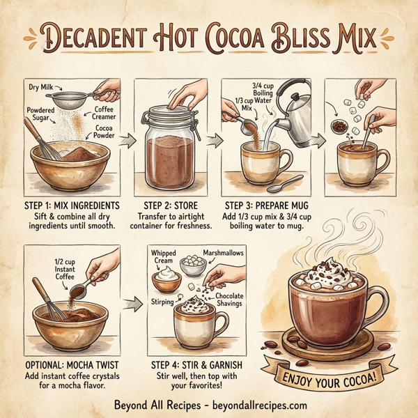 Decadent Hot Cocoa Bliss Mix instructions