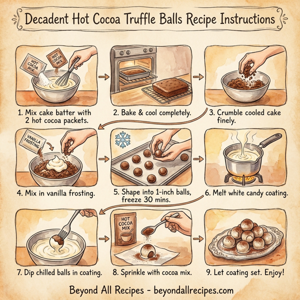 Decadent Hot Cocoa Truffle Balls instructions
