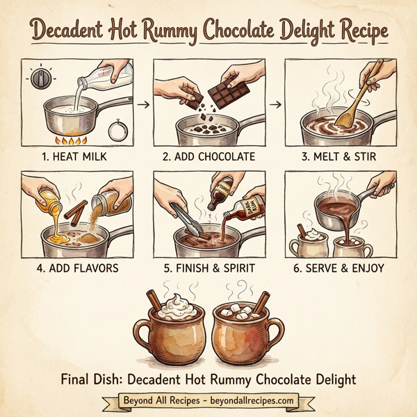 Decadent Hot Rummy Chocolate Delight instructions