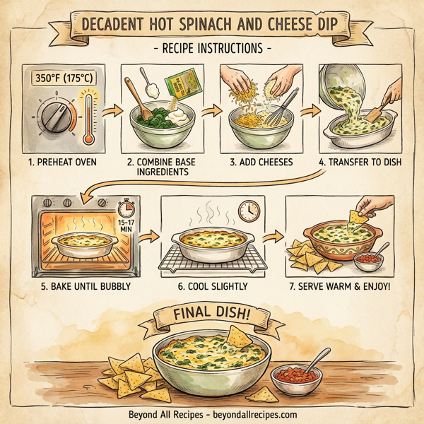 Decadent Hot Spinach and Cheese Dip instructions