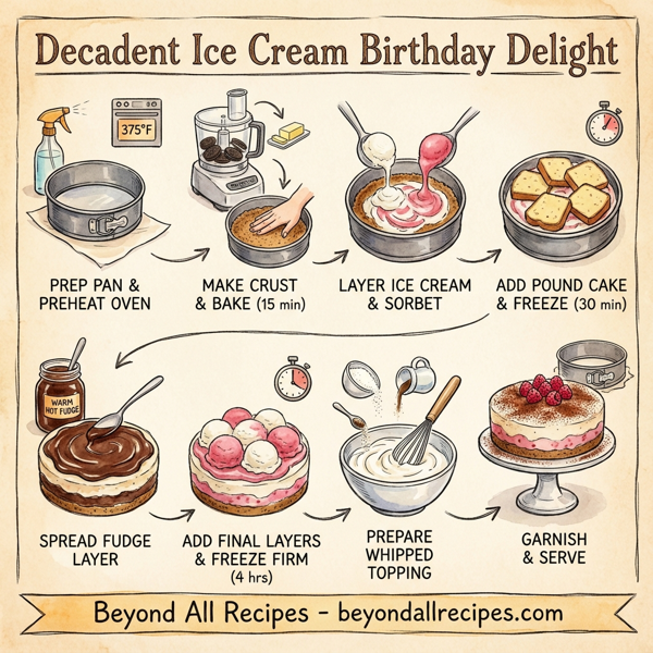 Decadent Ice Cream Birthday Delight instructions