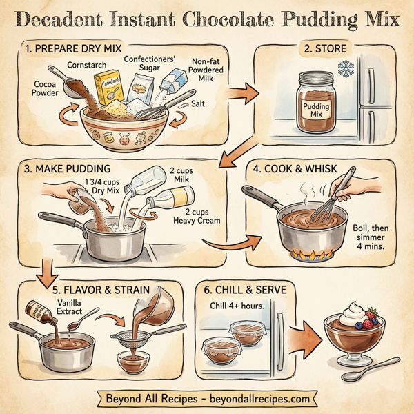 Decadent Instant Chocolate Pudding Mix instructions