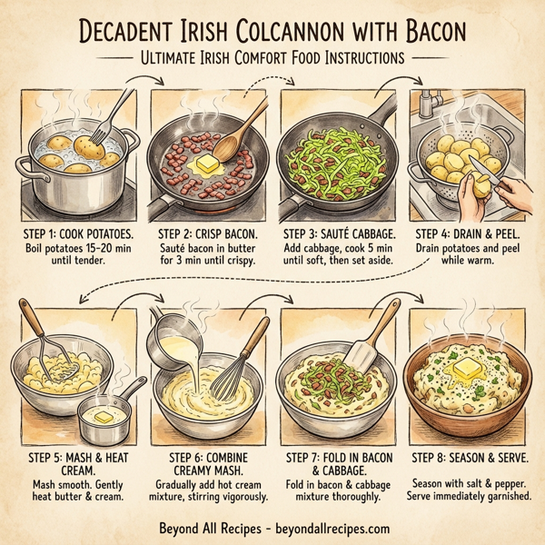Decadent Irish Colcannon with Bacon instructions