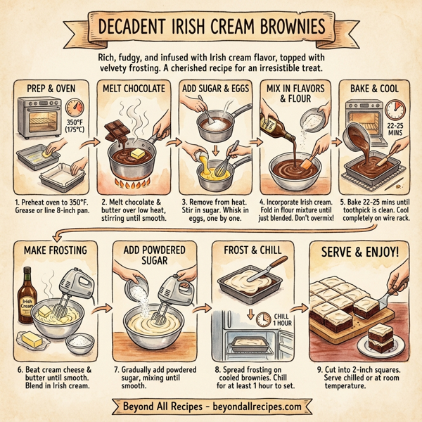 Decadent Irish Cream Brownies instructions