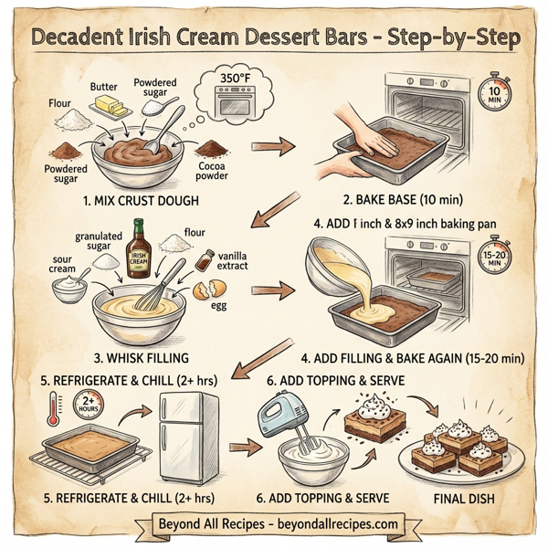 Decadent Irish Cream Dessert Bars instructions