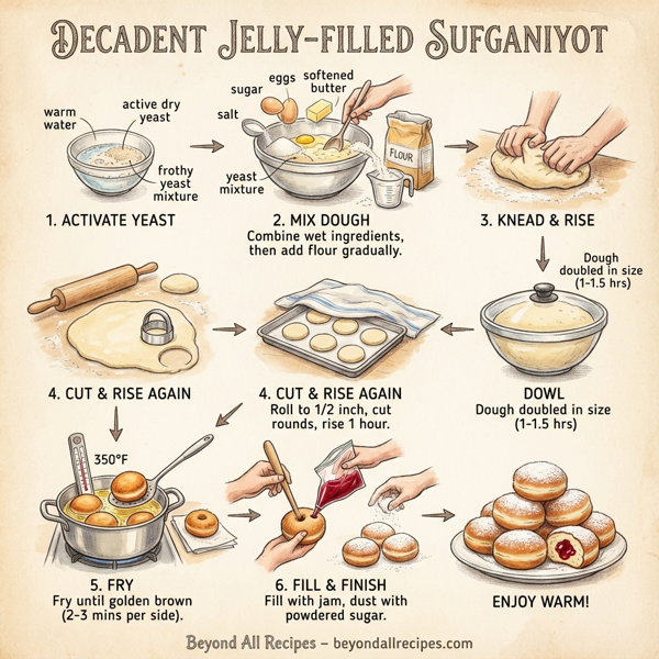 Decadent Jelly-Filled Sufganiyot instructions