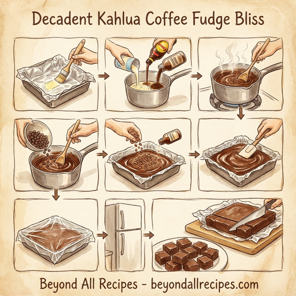 Decadent Kahlua Coffee Fudge Bliss instructions