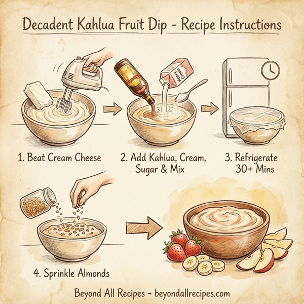 Decadent Kahlua Fruit Dip instructions