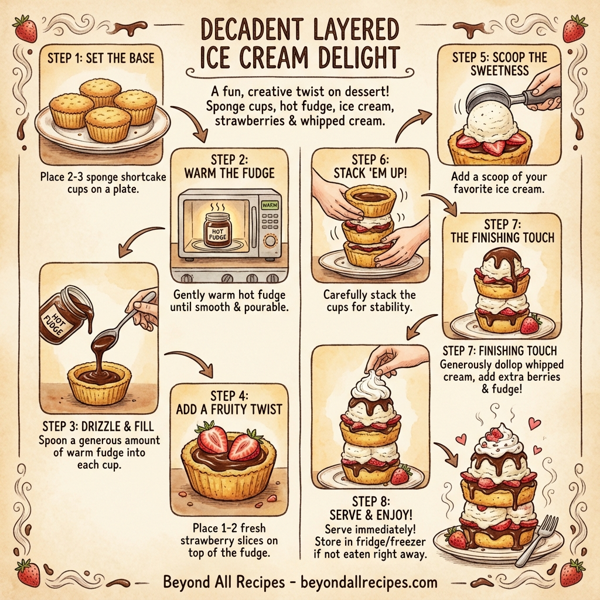 Decadent Layered Ice Cream Delight instructions