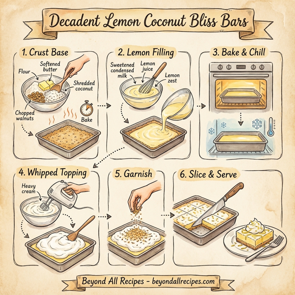 Decadent Lemon Coconut Bliss Bars instructions