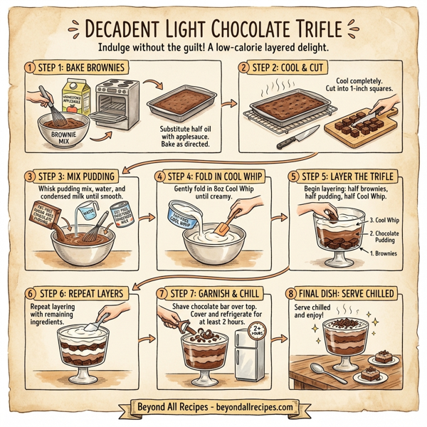 Decadent Light Chocolate Trifle instructions