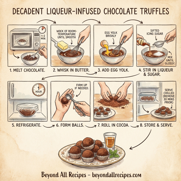 Decadent Liqueur-Infused Chocolate Truffles instructions