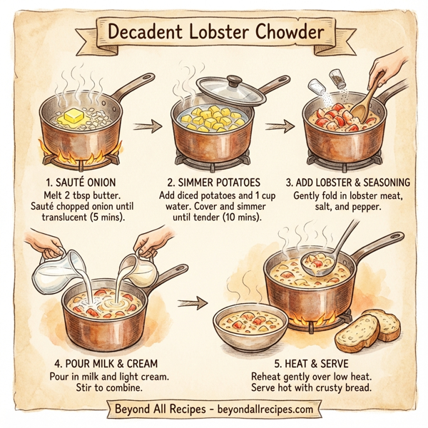 Decadent Lobster Chowder instructions