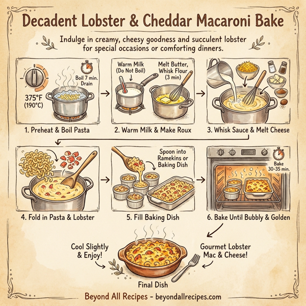 Decadent Lobster & Cheddar Macaroni Bake instructions