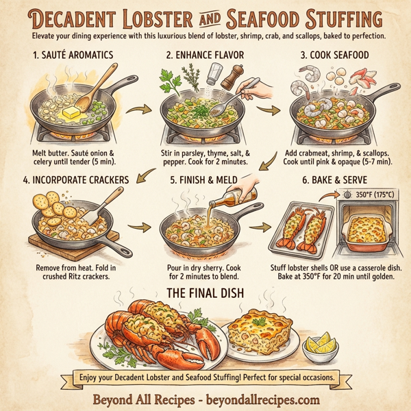 Decadent Lobster and Seafood Stuffing instructions