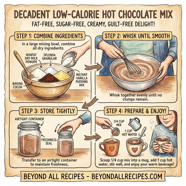 Decadent Low-Calorie Hot Chocolate Mix instructions