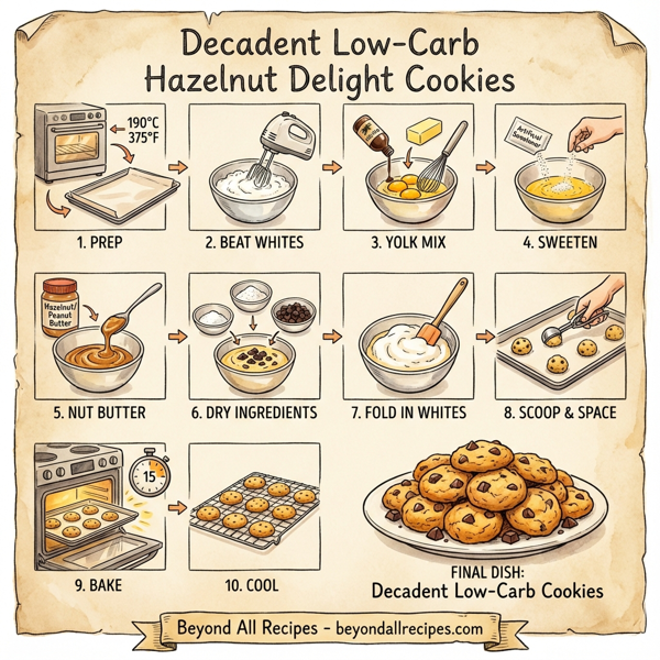 Decadent Low-Carb Hazelnut Delight Cookies instructions