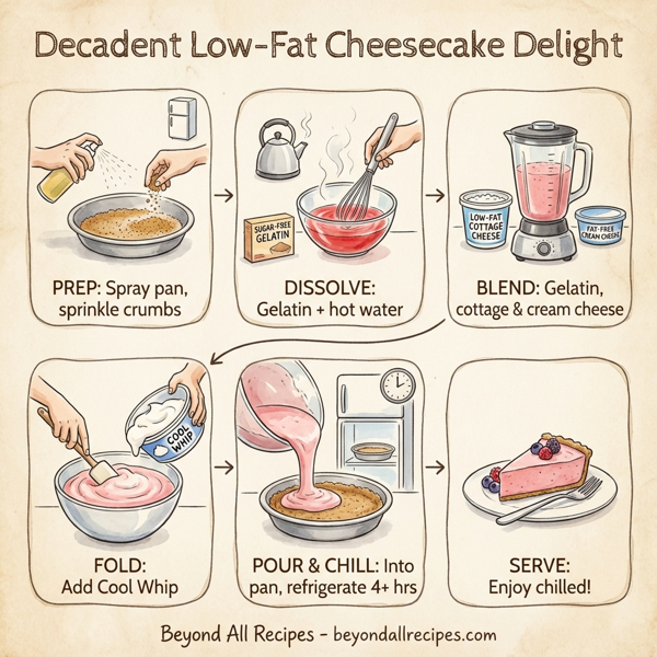 Decadent Low-Fat Cheesecake Delight instructions