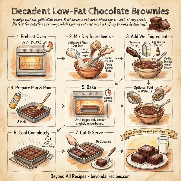 Decadent Low-Fat Chocolate Brownies instructions