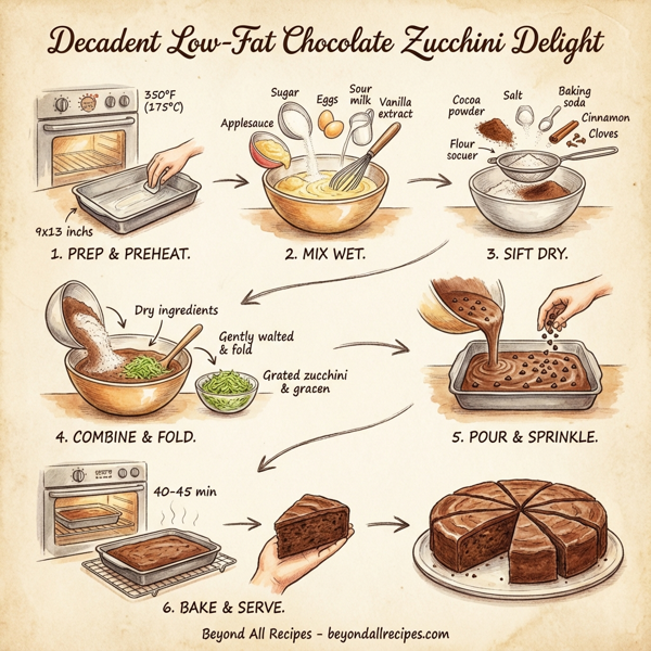 Decadent Low-Fat Chocolate Zucchini Delight instructions